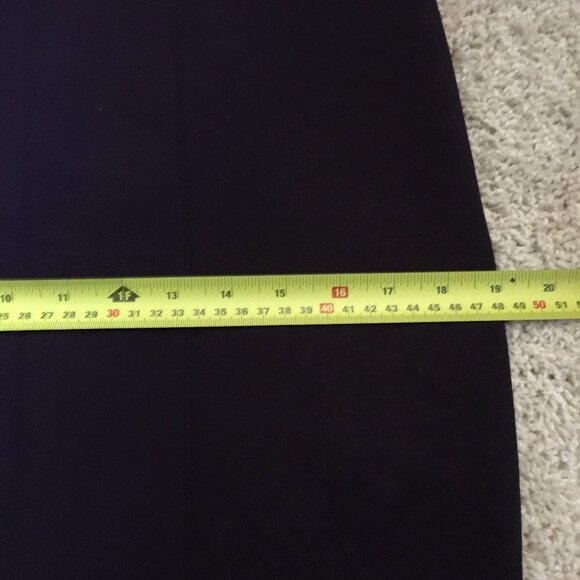 Elie Tahari Plum Slit-sleeve V-Neck Designer Sheath Dress - Picture 16 of 16